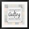 Framed Art A Day Patched With Quilting - Square Patchwork Wall Decor 18x24 Artwork